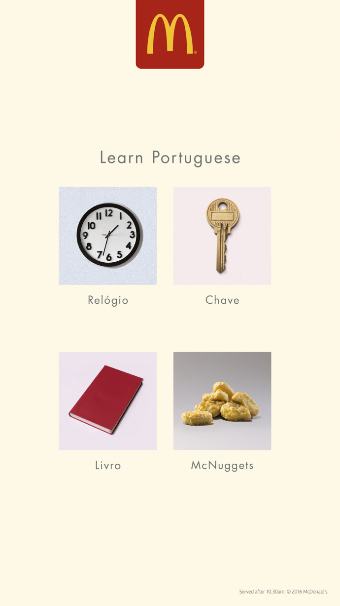 McDonald's:  Learn Portuguese