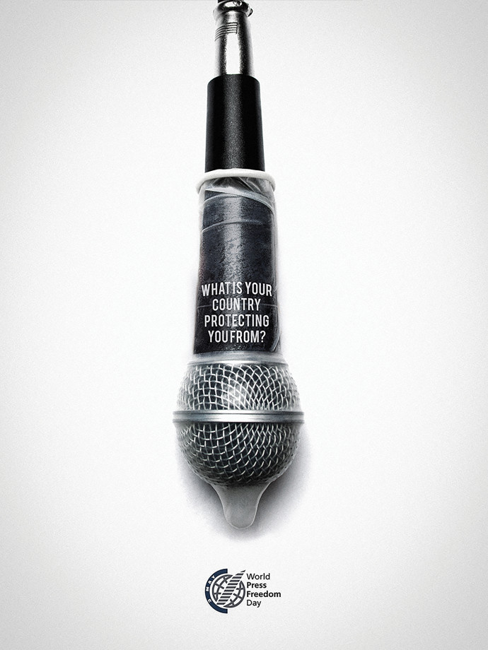 World press freedom day: Microphone