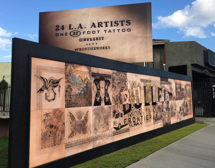 Bulleit: Frontier Works-32 foot tattoo