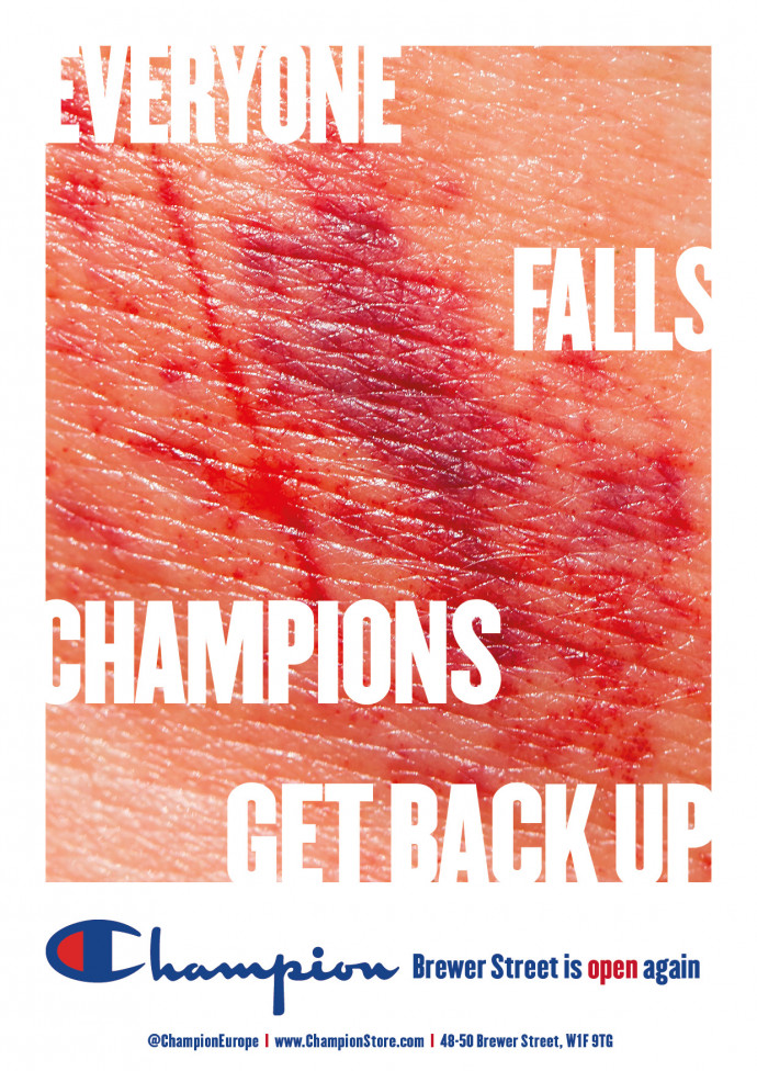Champion: Everyone Falls. Champions Get Back Up, 1