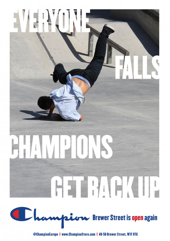Champion: Everyone Falls. Champions Get Back Up, 2
