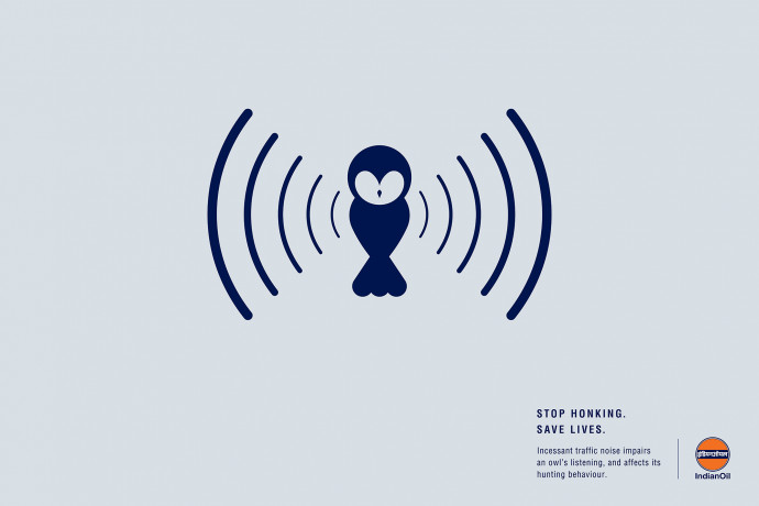 IndianOil: Stop Honking (Owl)