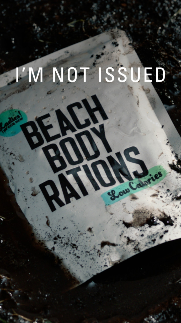 British Army: I'm Not Issued Beach Body Rations