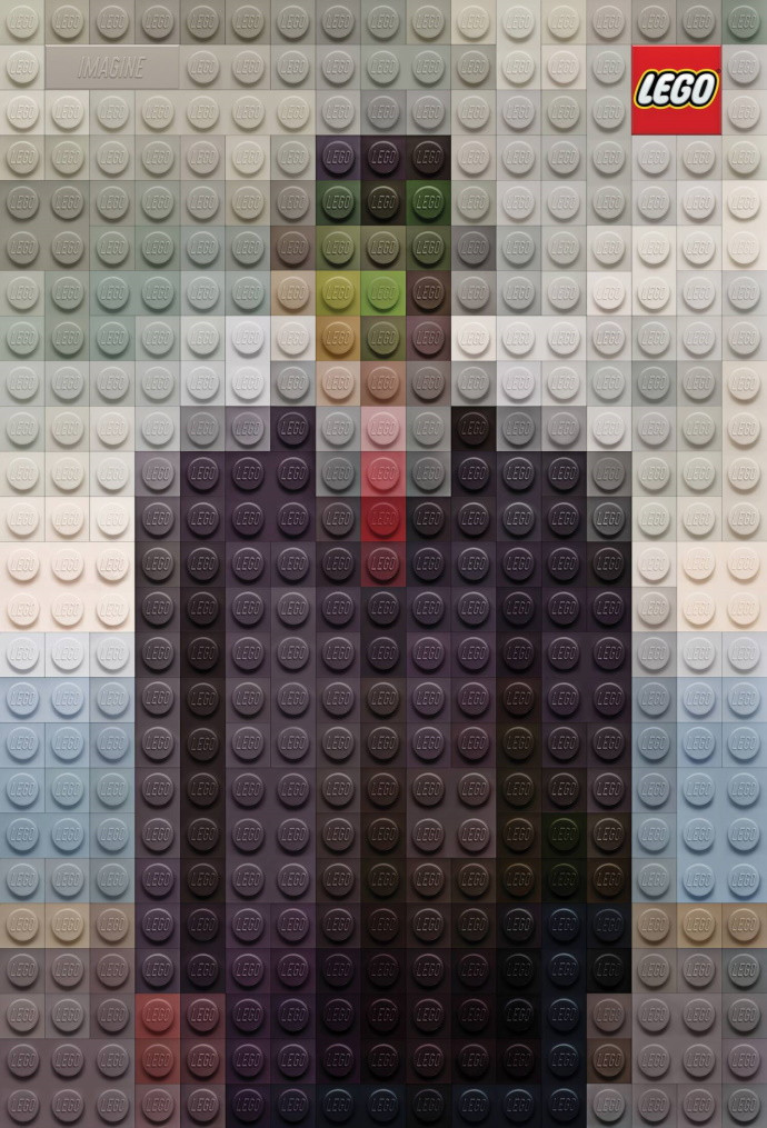 Lego: The Son of Man by René Magritte