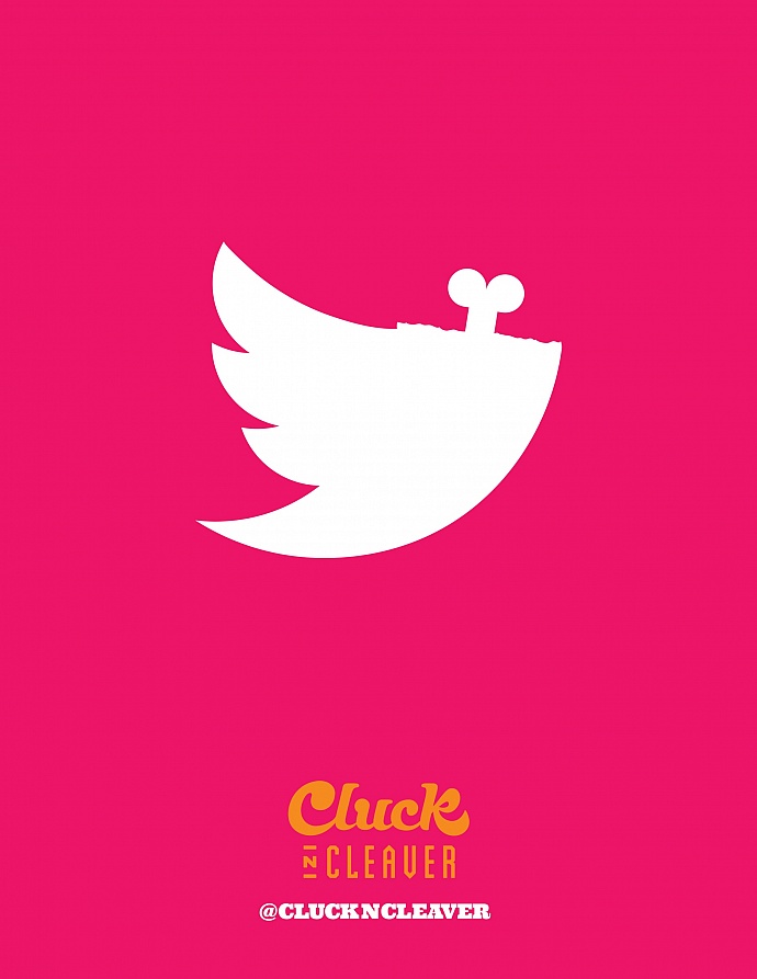 Cluck N Cleaver: Twitter poster