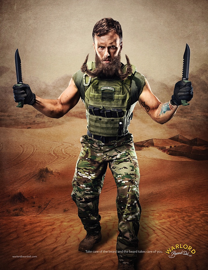Warlord Beard Oil: Knife fighter