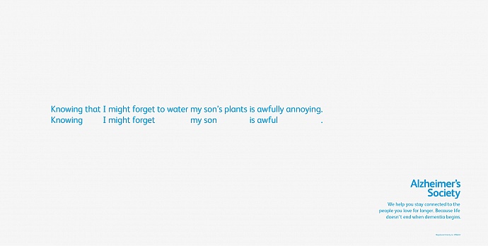Alzheimer's Society: Son