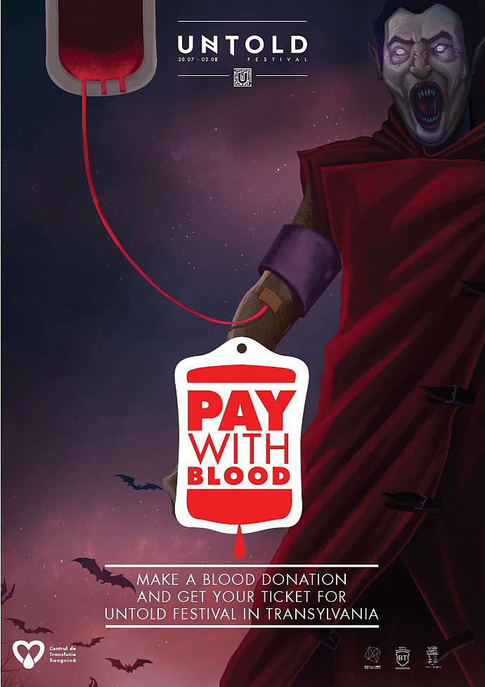 UNTOLD Festival / The National Institute for Blood Transfusions: Pay with blood, 3