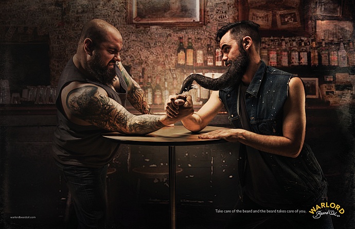 Warlord Beard Oil: Arm wrestling