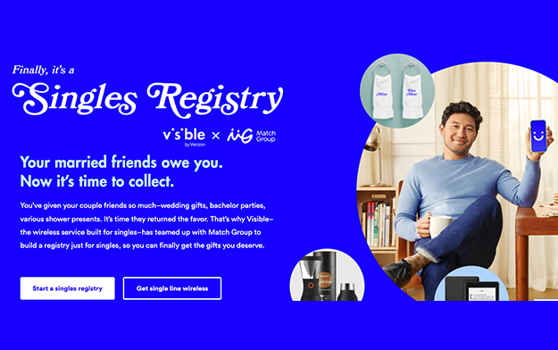 Visible And Match Group Team Up To Offer A Registry For Singles This Wedding Season