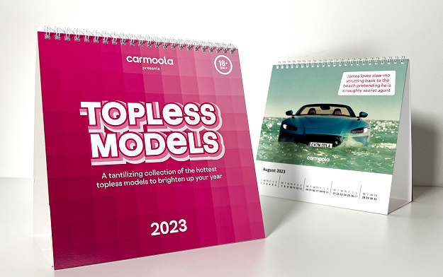 Car Finance Brand Carmoola Creates Sexy Topless Calendar… For Cars