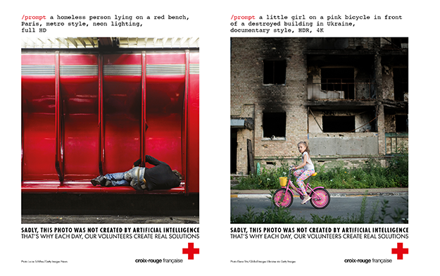 Red Cross France & Ogilvy Paris Launch the Not Generated by AI Pro Bono Campaign