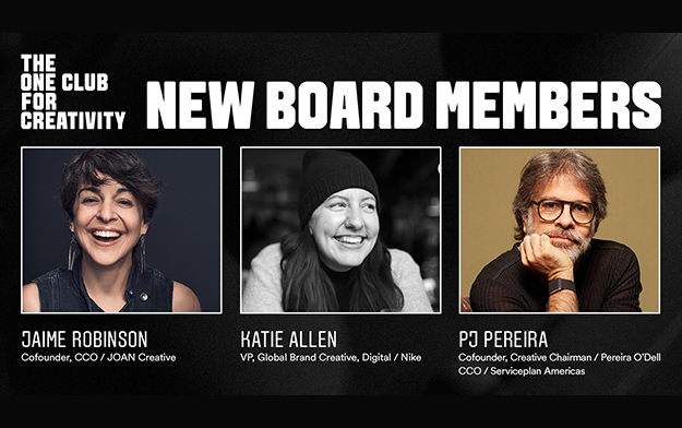 The One Club Adds Three Creative Leaders to Board of Directors