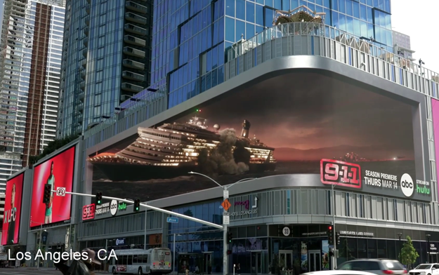 ABC's "9-1-1" Brings Disaster to LA and NYC with 3D Billboards by Zoic Studios