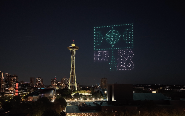 Hundreds of Drones Light Up Seattle Skyline with Final Score of City's First FIFA World Cup 2026 Match
