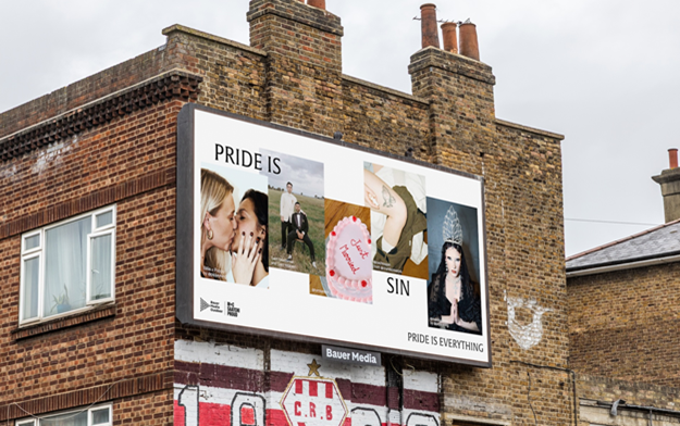 M+C Saatchi "Proud" Group and Bauer Media Outdoor Hand Pride Back to the LGBTQ+ Community