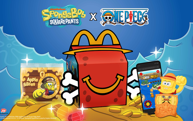 The Worlds of SpongeBob SquarePants and ONE PIECE Collide for McDonald's Latest Happy Meal Collab by tms