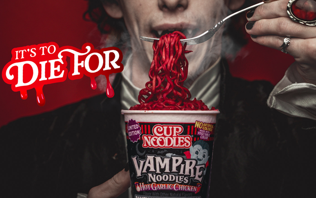 Cup Noodles Signs A 300-Year-Old Vampire Influencer to His First Brand Deal